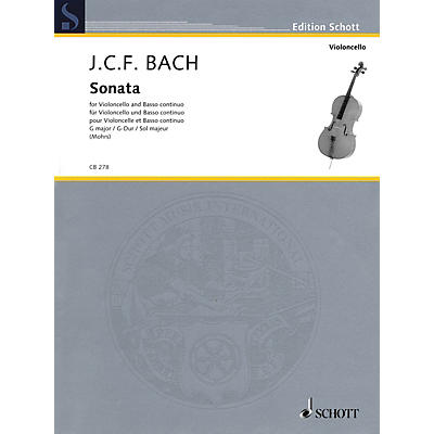 Schott Sonata in G Major (Cello and Basso Continuo) String Series