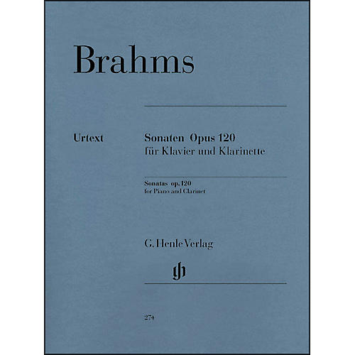 Sonatas for Piano And Clarinet (Or Viola) Op. 120, Nos. 1 And 2 By Brahms
