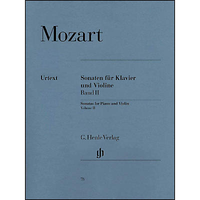G. Henle Verlag Sonatas for Piano And Violin Volume II By Mozart