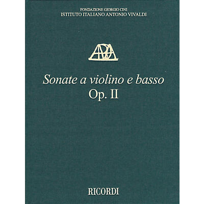 Ricordi Sonate a violino e basso, Op. II - Critical Edition of the Works of Antonio Vivaldi Hardcover