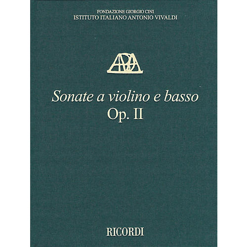 Ricordi Sonate a violino e basso, Op. II - Critical Edition of the Works of Antonio Vivaldi Hardcover