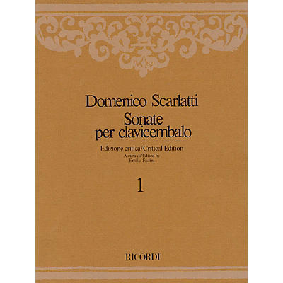 Ricordi Sonate per Clavicembalo Volume 2 Critical Edition Piano Collection by Scarlatti Edited by Emilia Fadini