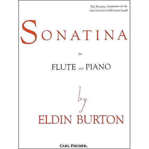 Carl Fischer Sonatina For Flute and Piano