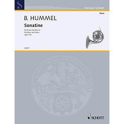Schott Sonatina Op. 75A (Horn and Piano) Schott Series