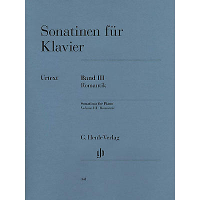 G. Henle Verlag Sonatinas for Piano - Volume III: Romantic Henle Music Folios Series Softcover