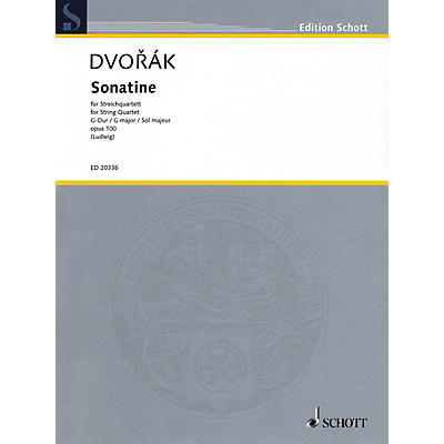 Schott Music Sonatine (String Quartet Score and Parts) String Series Composed by Antonín Dvorák