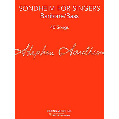 Hal Leonard Sondheim For Singers - Baritone/Bass