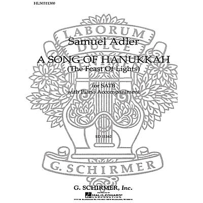 G. Schirmer Song Of Hanukkah Feast Of Lights SATB composed by S Adler