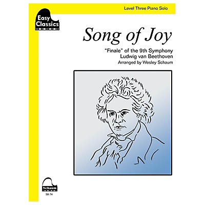 SCHAUM Song Of Joy Educational Piano Series Softcover