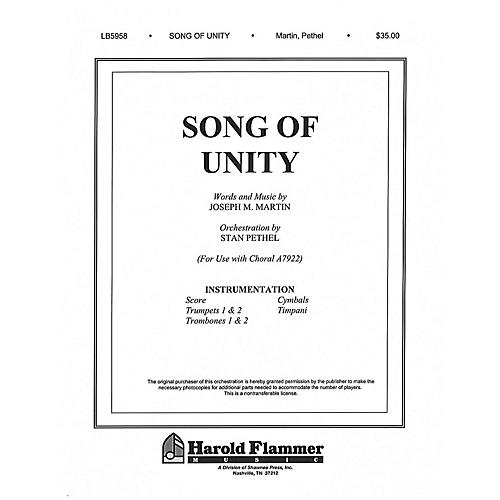 Shawnee Press Song of Unity Score & Parts composed by Joseph M. Martin