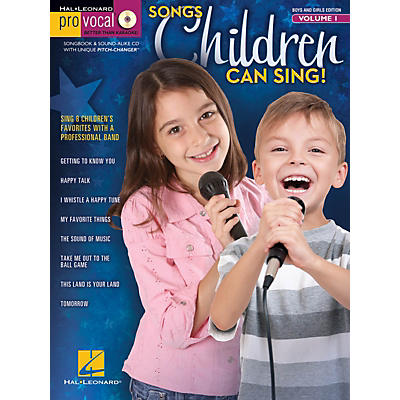 Hal Leonard Songs Children Can Sing! - Pro Vocal For Kids Vol. 1 (For Boys And Girls) Book/CD
