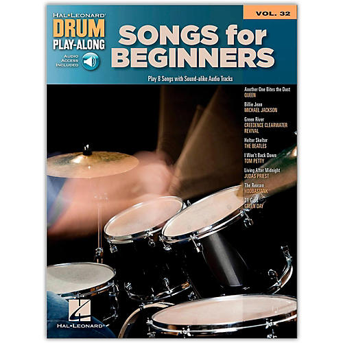 Hal Leonard Songs For Beginners - Drum Play-Along Volume 32 (Book/Online Audio)
