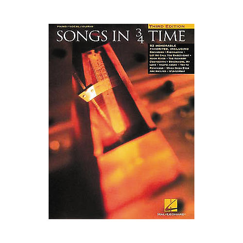 Songs In 3/4 Time Piano/Vocal/Guitar Songbook