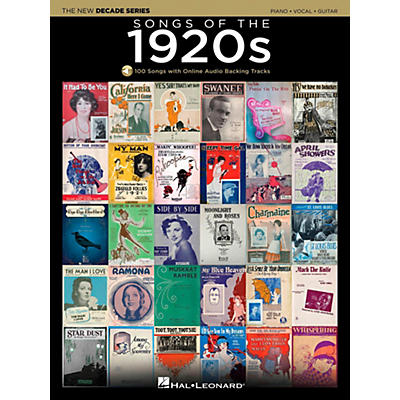 Hal Leonard Songs Of The 1920's - The New Decade Series with Optional Online Play-Along Backing Tracks