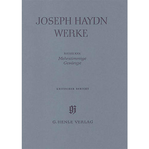 G. Henle Verlag Songs for Several Voices Henle Edition Series Hardcover