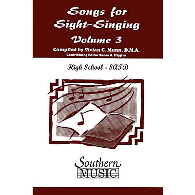 Southern Songs for Sight Singing - Volume 3 (High School Edition SATB Book) SATB Arranged by Mary Henry