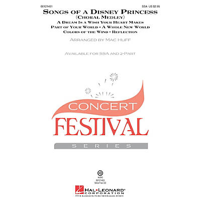 Hal Leonard Songs of a Disney Princess (Choral Medley) SSA arranged by Mac Huff