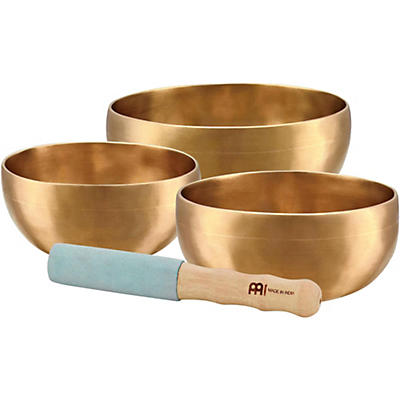 MEINL Sonic Energy 3-piece Universal Singing Bowl Set with Resonant Mallet