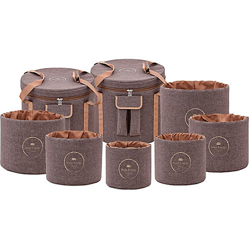 MEINL Sonic Energy Crystal Singing Bowl Travel Bag Set Brown