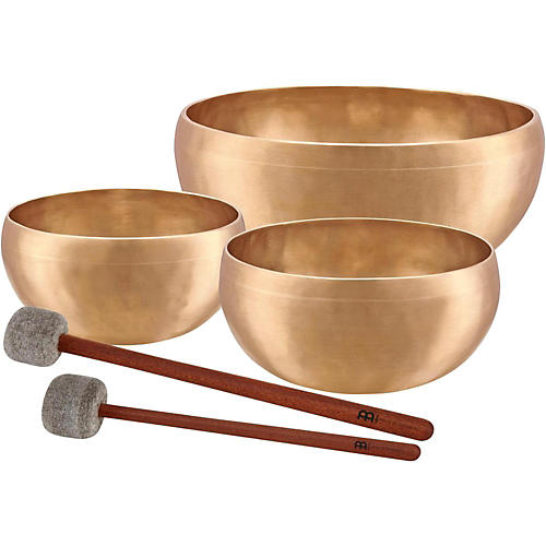 MEINL Sonic Energy SB-E-4600 Energy Series 3-Piece Therapy Singing Bowl Set With Free Mallets Condition 2 - Blemished  197881068370