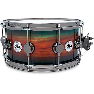 DW SonicPly Collectors Exotic Snare Drum with Black Nickel Hardware