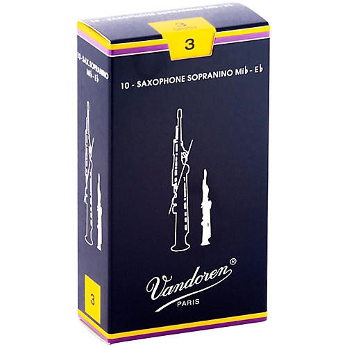 Vandoren Sopranino Saxophone Reeds Strength 3, Box of 10