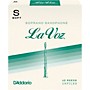 La Voz Soprano Saxophone Reeds Soft Box of 10
