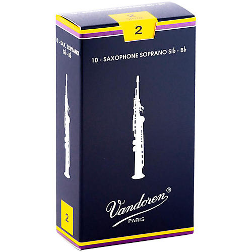 Vandoren Soprano Saxophone Reeds Strength 2 Box of 10