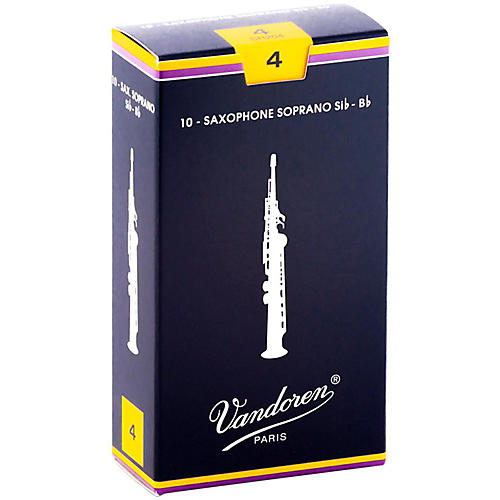 Vandoren Soprano Saxophone Reeds Strength 4 Box of 10
