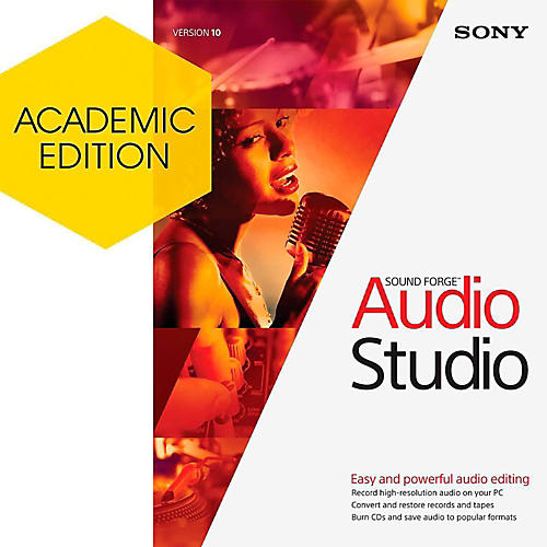 Sound Forge Audio Studio 10 - Academic Software Download