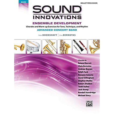 Alfred Sound Innovations Concert Band Ensemble Development Advanced Mallet Percussion
