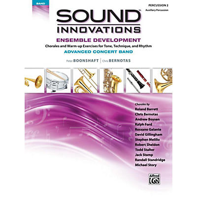 Alfred Sound Innovations Concert Band Ensemble Development Advanced Percussion 2