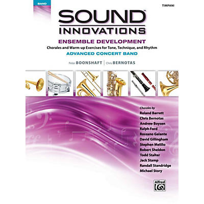 Alfred Sound Innovations Concert Band Ensemble Development Advanced Timpani