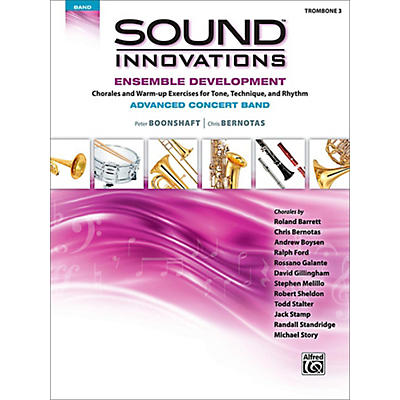 Alfred Sound Innovations Concert Band Ensemble Development Advanced Trombone 3
