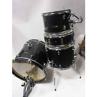 Sound Percussion Labs Sound Percussion 4 Piece SP Black And Silver Drum Kit Black And Silver Drum Kit