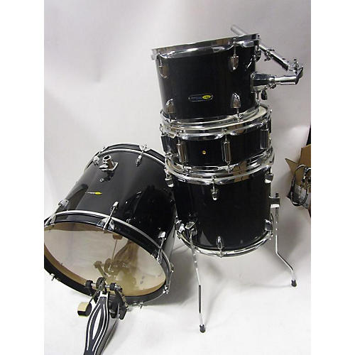 Sound Percussion Labs Sound Percussion 4 Piece SP Black And Silver Drum Kit Black And Silver Drum Kit Black and Silver