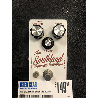 Greer Amplification Southland Harmonic Overdrive Effect Pedal