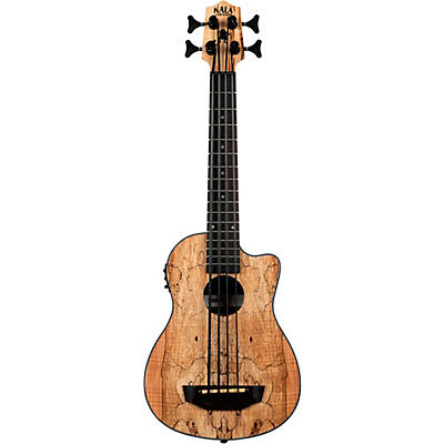 Kala Spalted Maple Acoustic-Electric U-Bass