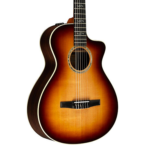 Taylor Special Edition 412ce-NR Rosewood Nylon Grand Concert Acoustic-Electric Guitar Shaded Edge Burst