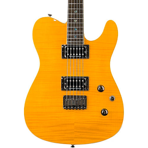 Fender Special-Edition Custom Telecaster FMT HH Electric Guitar Amber