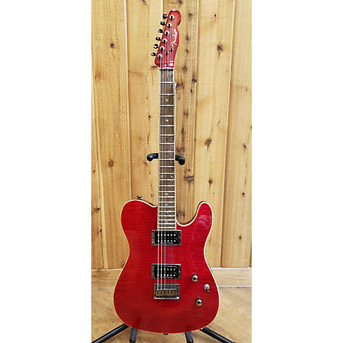 Fender Special Edition Custom Telecaster FMT HH Solid Body Electric Guitar Transparent Crimson