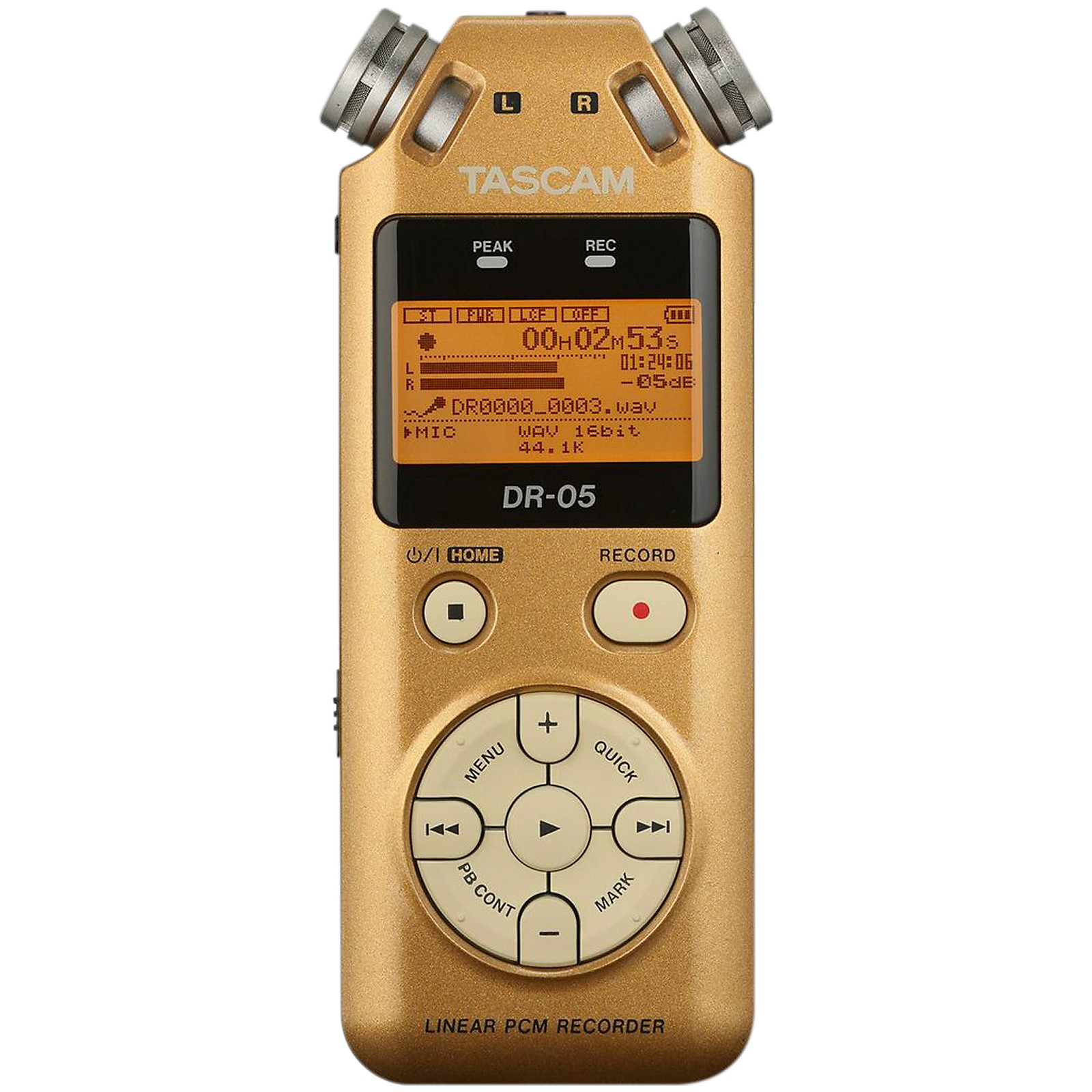 Tascam Special Edition Vintage Gold DR05 Linear PCM Recorder Musician's Friend