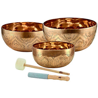MEINL Special Engraved Singing Bowl Set, 3 Pieces
