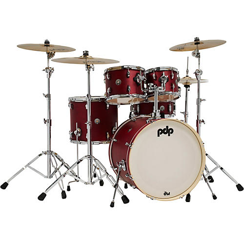 PDP by DW Spectrum Series 5-Piece Shell Pack with 22 in. Bass Drum Cherry Stain