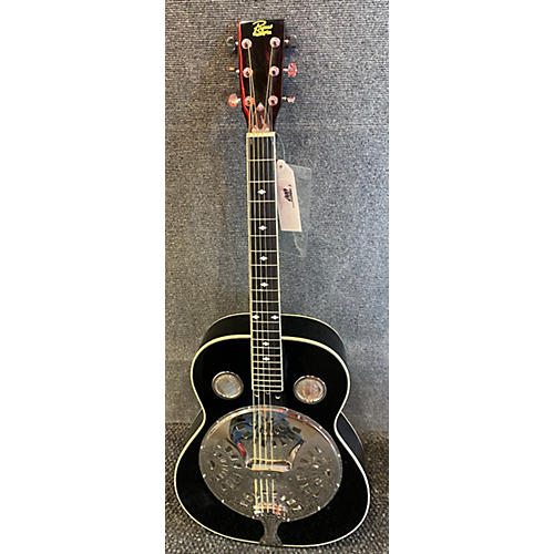 Rogue Spider Resonator Acoustic Guitar Black