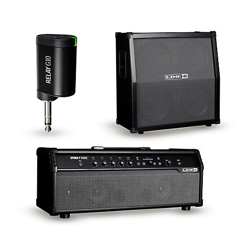 Spider V 240HC 240W Head and 412 320W 4x12 Speaker Cabinet and G10T Wireless Transmitter