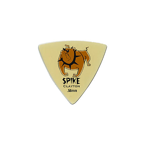 Clayton Spike Ultem Gold Sharp Triangle Guitar Picks 1 Dozen .56 mm