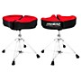 Ahead Spinal G Drum Throne - Red Cloth Top/Black Sides 18 in.