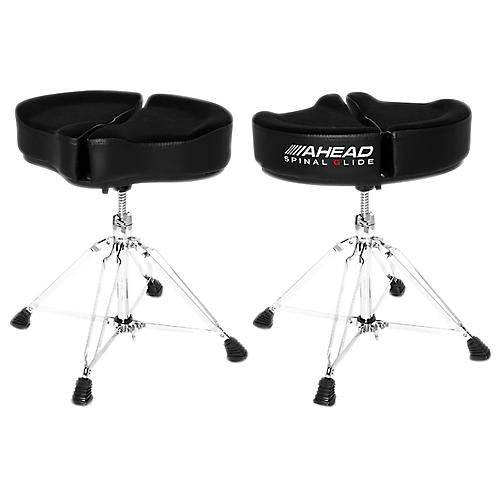 Ahead Spinal G Drum Throne Black Cloth Top and Black Sides 18 in.