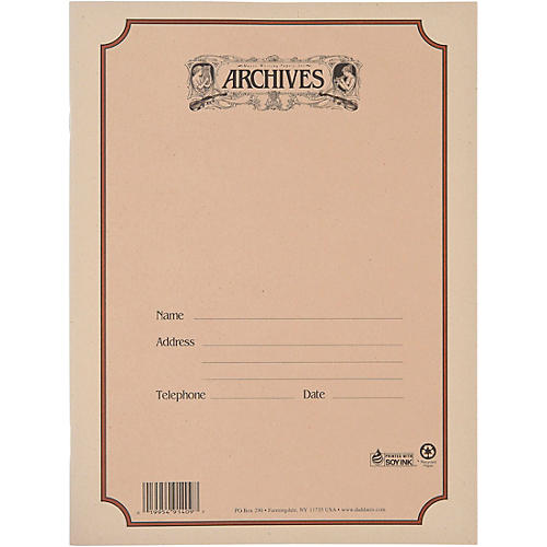 Archives Spiral Bound Manuscript Paper 12 Staves, 96 Pages